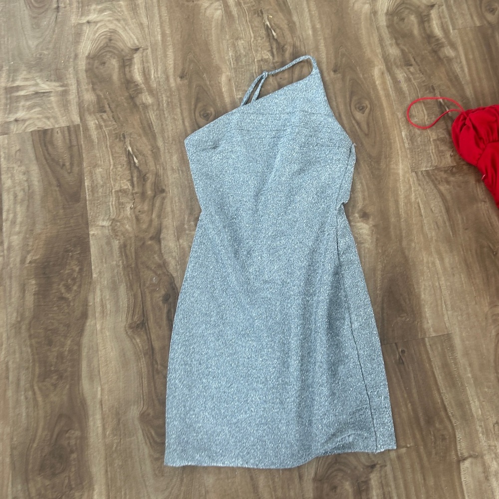 Princess polly size 2, silver mini dress